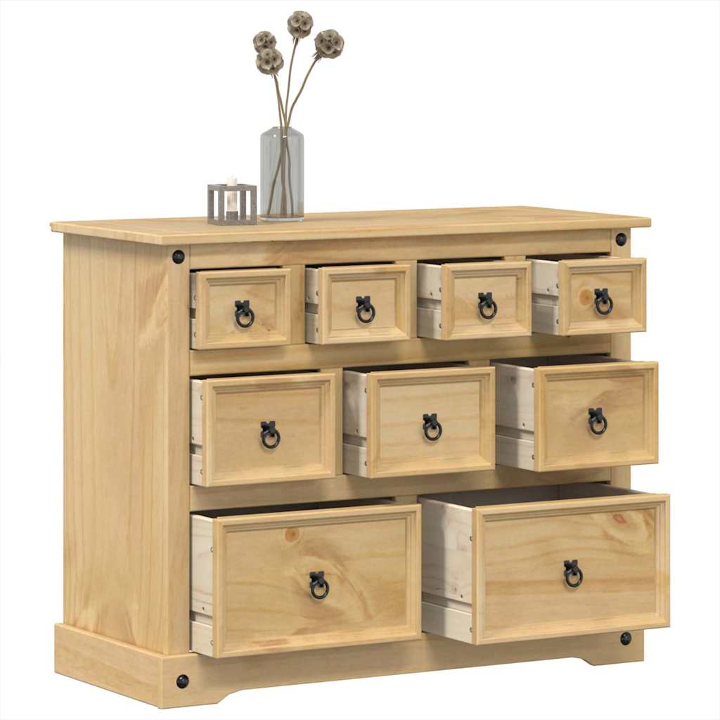Storage Chests Corona Solid Pine Chest of Drawers 101cm Wide Bedroom Cabinet 101