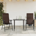 Folding Garden Chairs 8 Pcs Poly Rattan