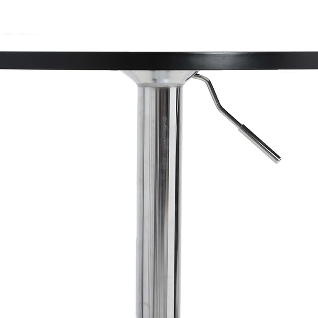 Bar Table Engineered Wood And Chromed Steel