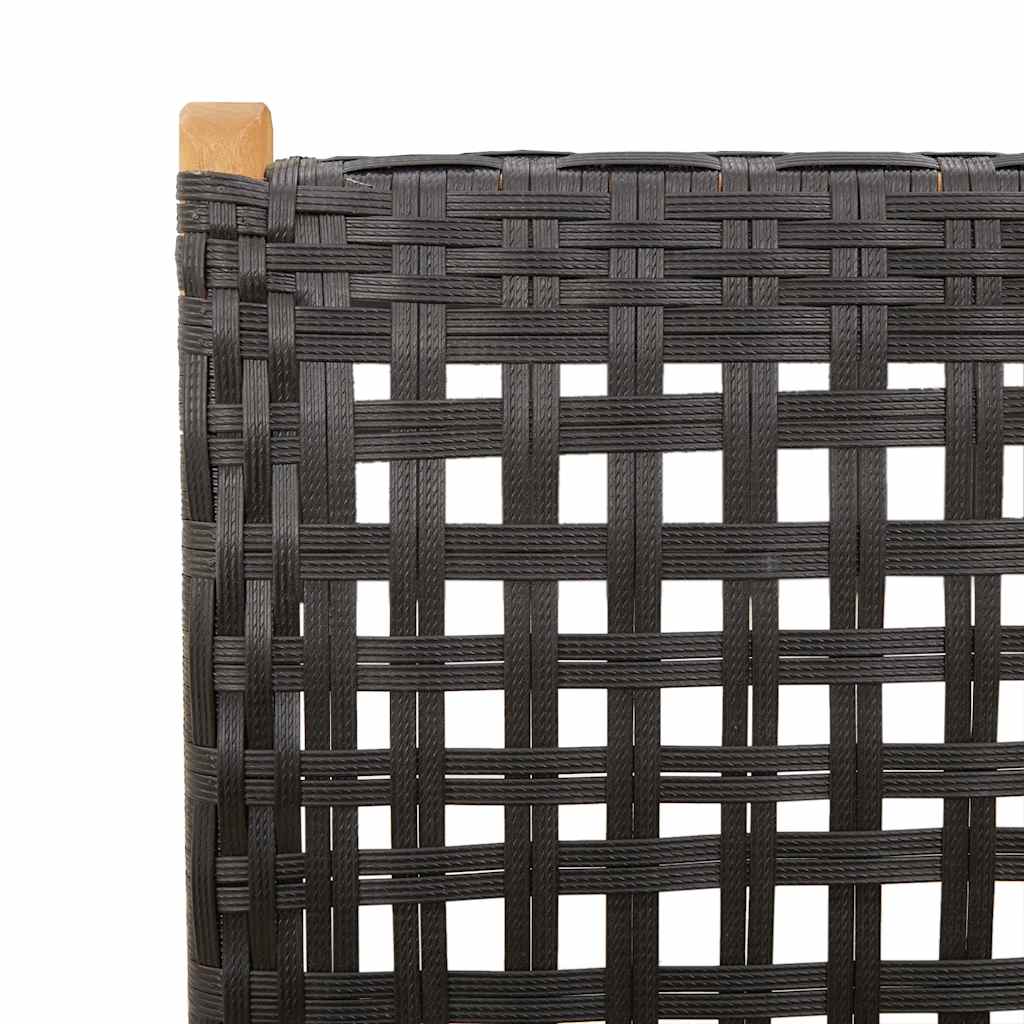 Outdoor Chair Garden Chairs 2 Pcs Solid Wood Acacia Poly Rattan Black Grey Beige