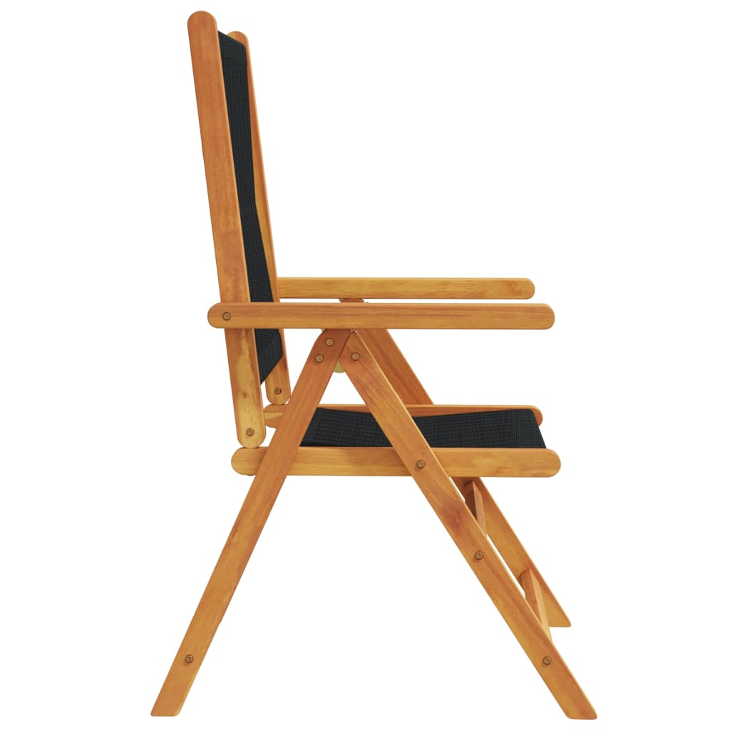 Reclining Garden Chairs 6 Pcs Solid Wood Acacia