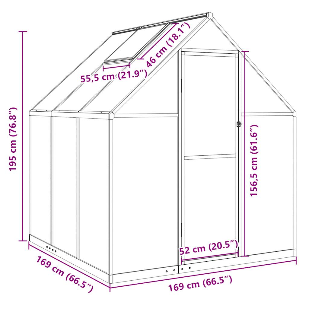 House With Base Frame Aluminium