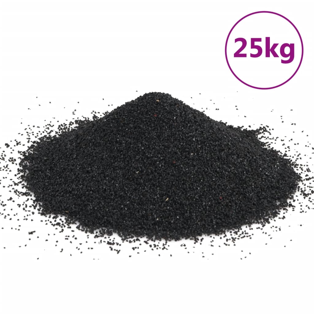 Aquarium Sand Black 25kg 0.2-2mm Freshwater Saltwater Fish Tank Substrate