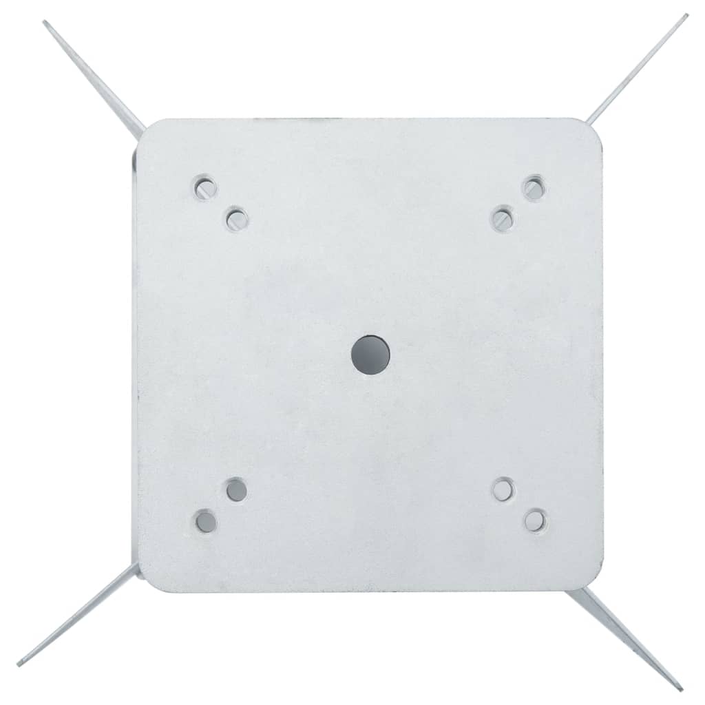 In-Ground Parasol Base Silver 27.5X27.5X45 Cm Steel