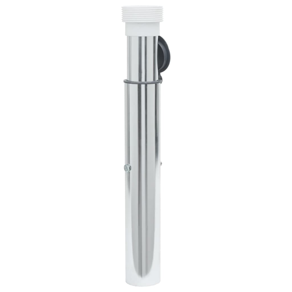 Outdoor Umbrella Bases In-Ground Parasol Base 40-50 Mm Pole Silver Aluminum Silv