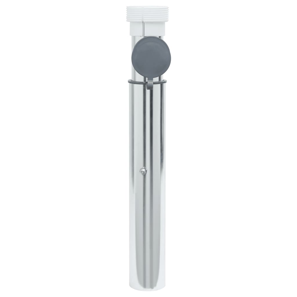 Outdoor Umbrella Bases In-Ground Parasol Base 40-50 Mm Pole Silver Aluminum Silv