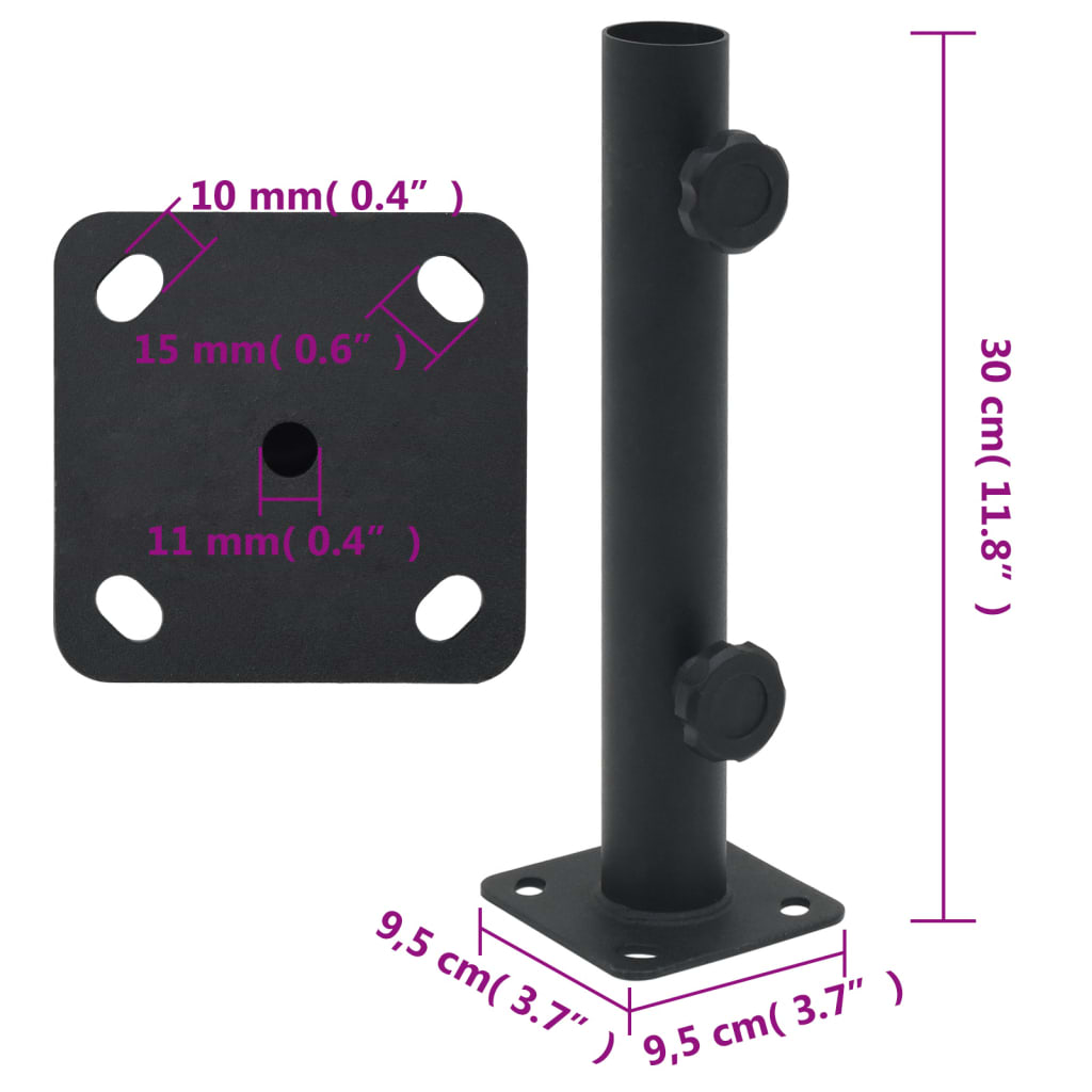 Parasol Base For Ø32/34/38 Mm Pole Steel