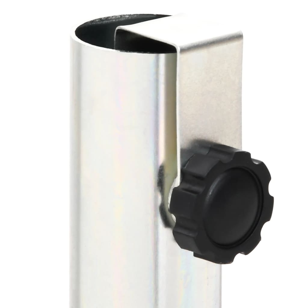 Parasol Base With Ground Spikes For Ø32-38 Mm Silver Steel