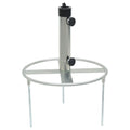 Parasol Base With Ground Spikes For Ø38/48 Mm Silver Steel