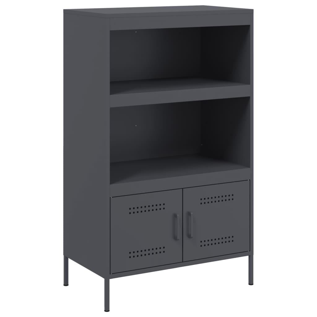 Sideboard Steel Highboard Cabinet 68X39X113Cm Storage Cupboard Industrial Style