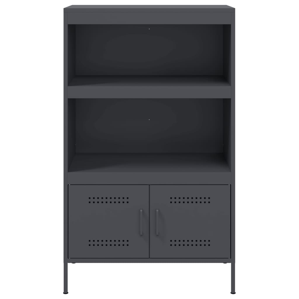 Sideboard Steel Highboard Cabinet 68X39X113Cm Storage Cupboard Industrial Style