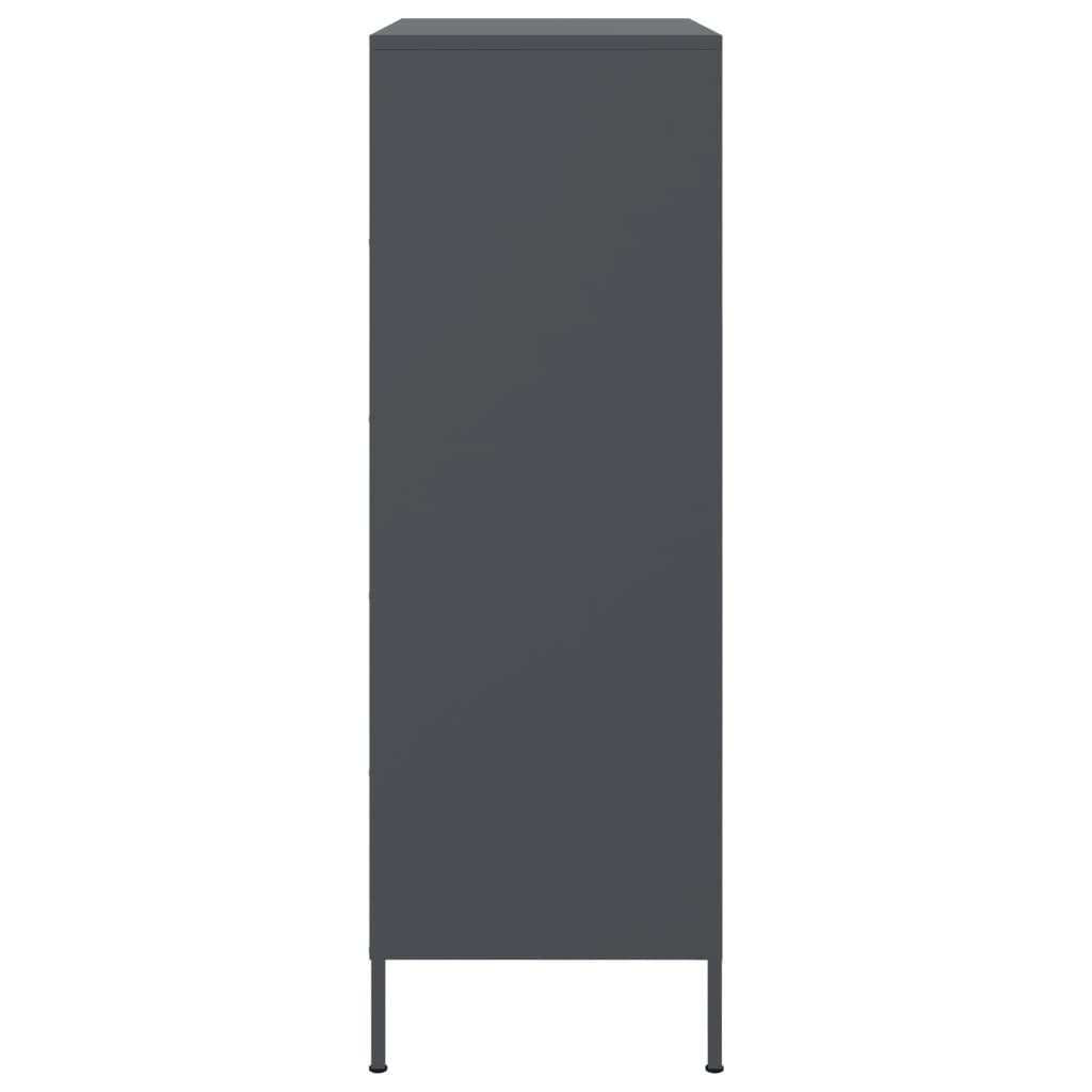 Sideboard Steel Highboard Cabinet 68X39X113Cm Storage Cupboard Industrial Style