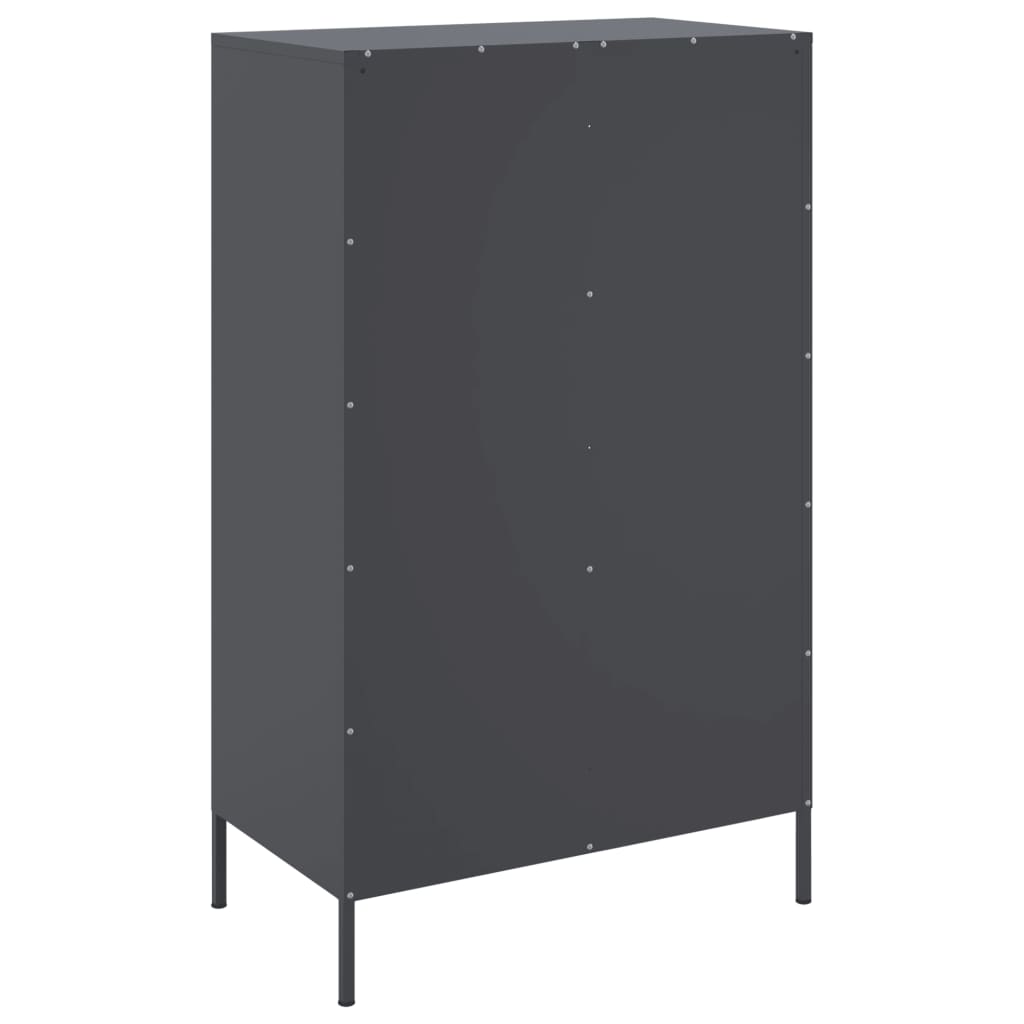 Sideboard Steel Highboard Cabinet 68X39X113Cm Storage Cupboard Industrial Style