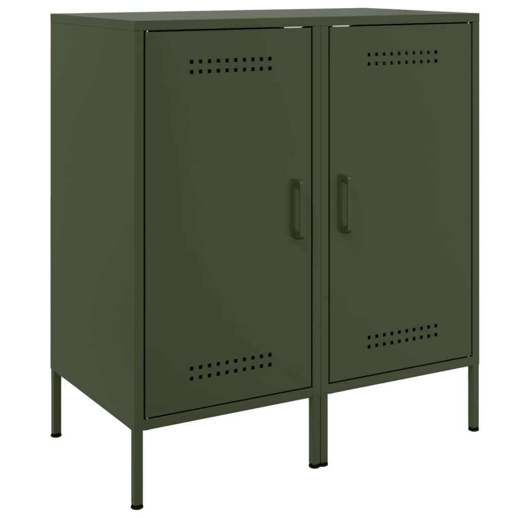Sideboards 2 Pcs Olive 36X39X79 Cm Steel