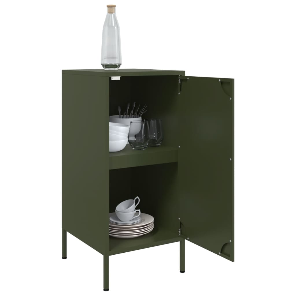 Sideboards 2 Pcs Olive 36X39X79 Cm Steel