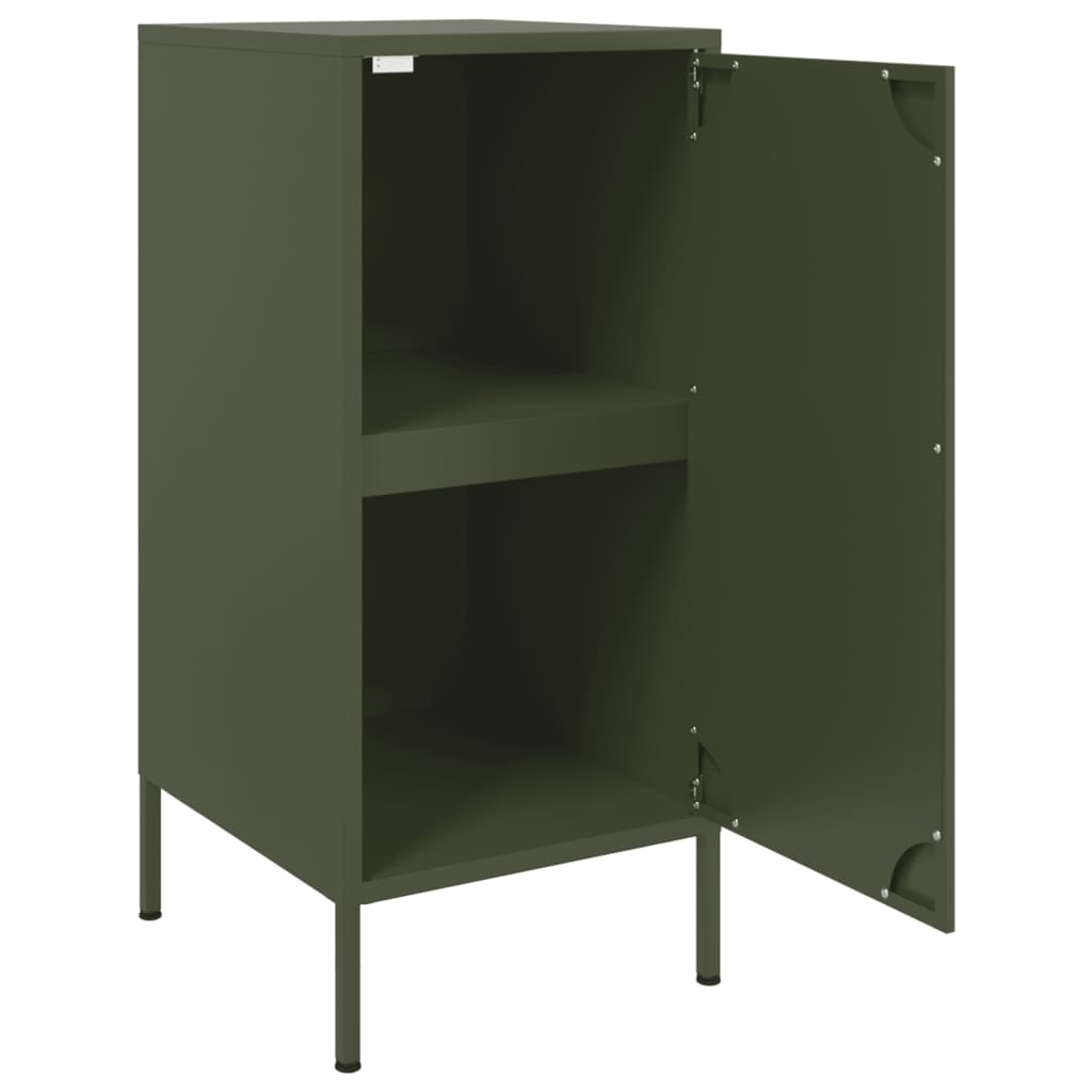 Sideboards 2 Pcs Olive 36X39X79 Cm Steel