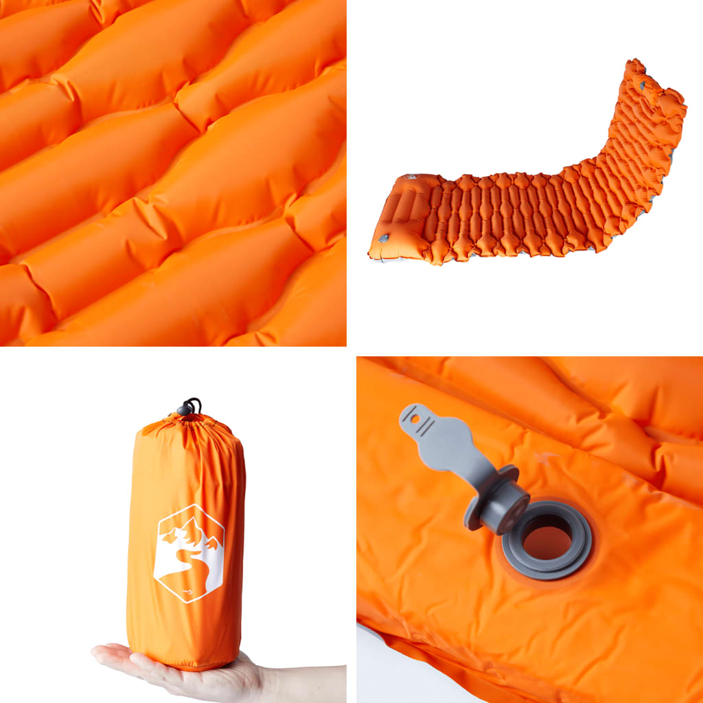 Self Inflating Camping Mattress With Pillow 1-Person