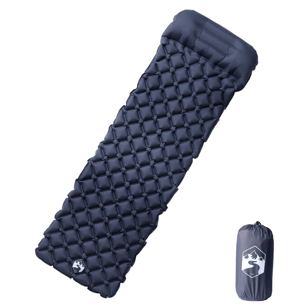 Inflating Camping Mattress With Pillow 1-Person