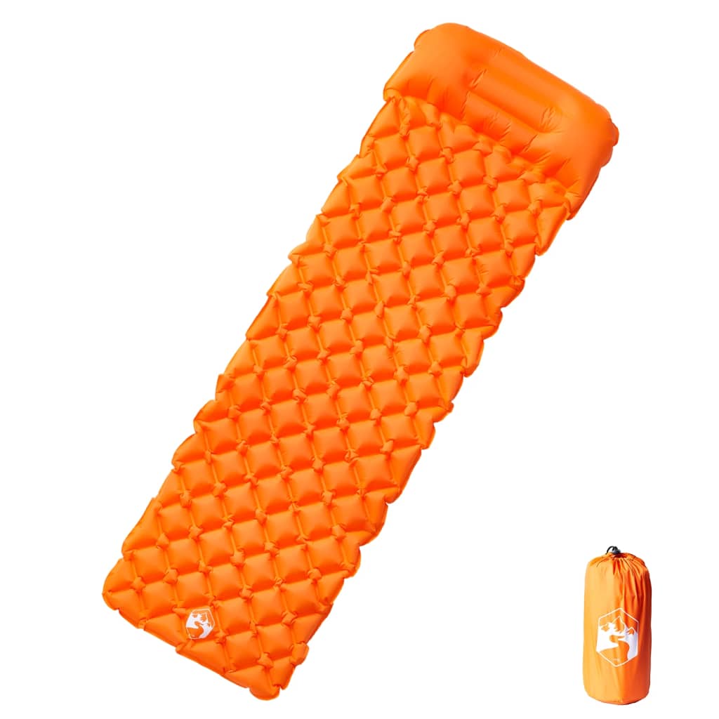 Inflating Camping Mattress With Pillow 1-Person