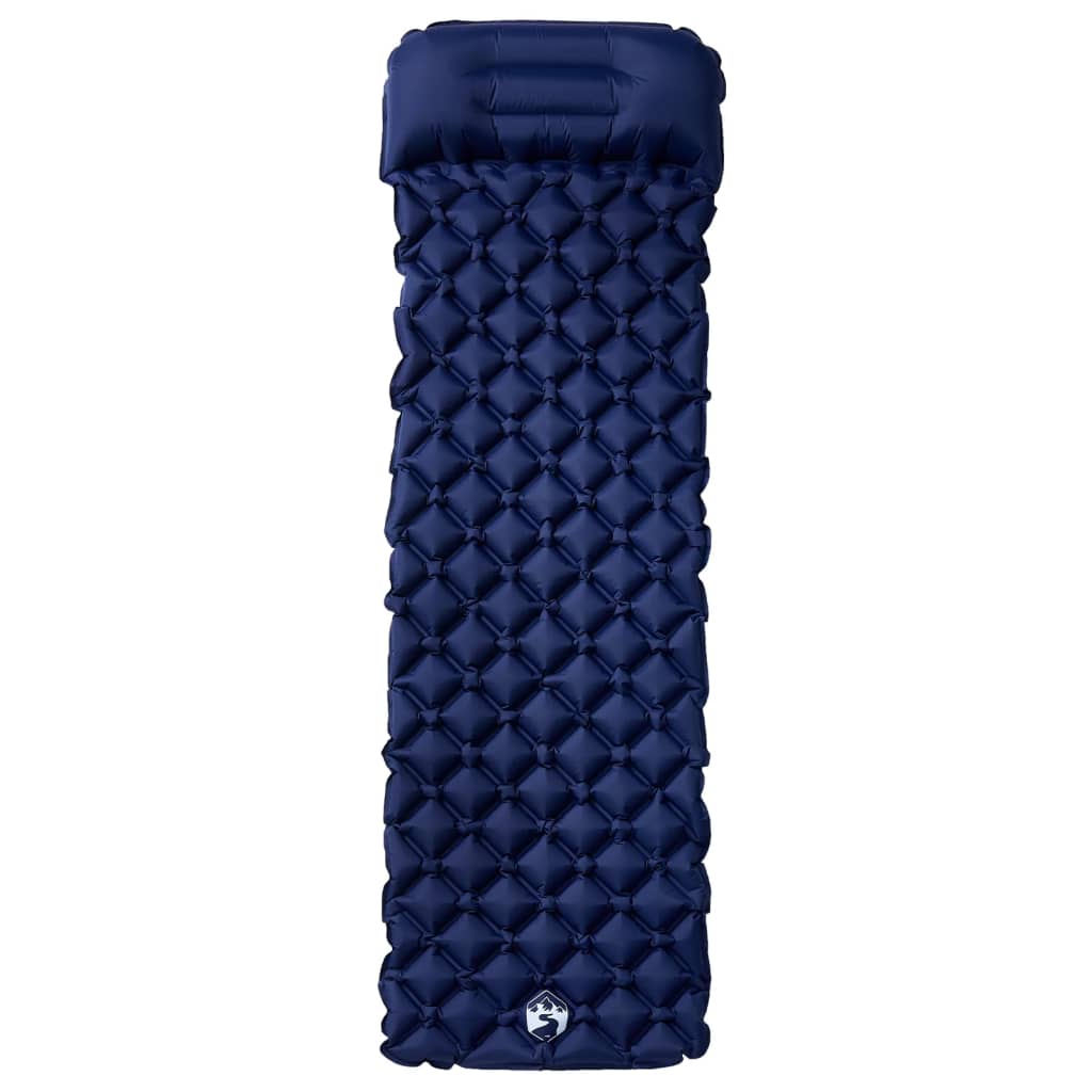 Inflating Camping Mattress With Pillow 1-Person