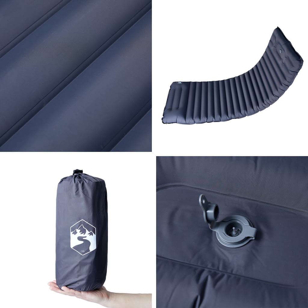 Sleeping Pads Self Inflating Camping Mattress Pillow 1-Person Navy Blue Green 19