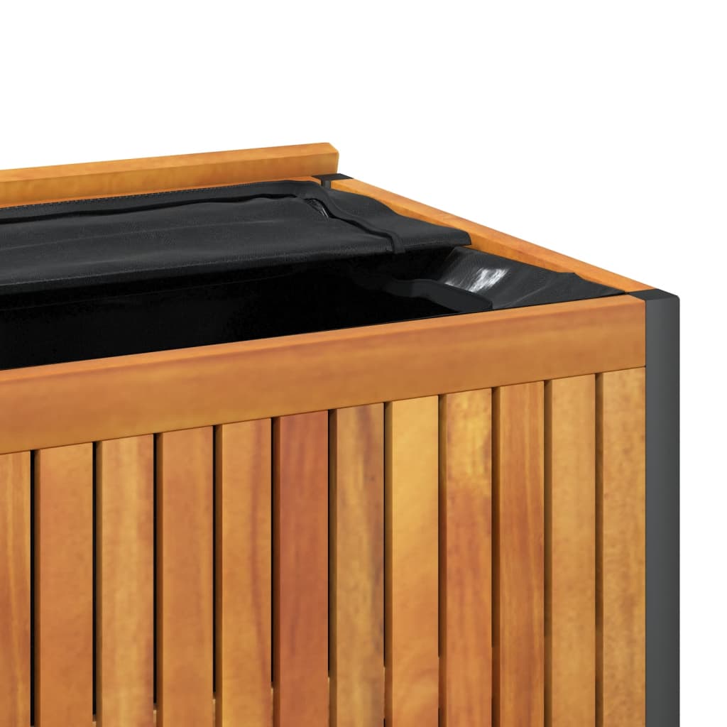 Outdoor Cushion Box Solid Wood Acacia And Steel