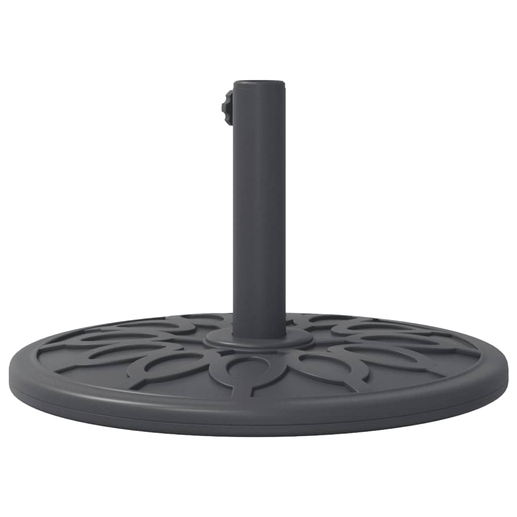 Outdoor Umbrella Bases Parasol Base Wheels Ø38 / 48 Mm Poles Round Black