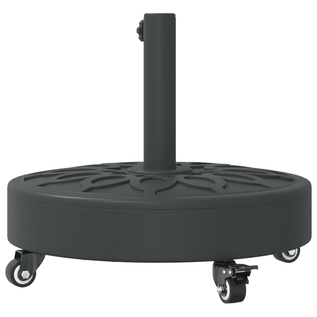 Parasol Base With Wheels For Ø38 / 48 Mm Poles Round