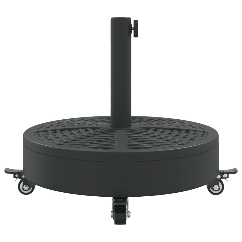 Parasol Base With Wheels For Ø38 / 48 Mm Poles 27 Kg Round