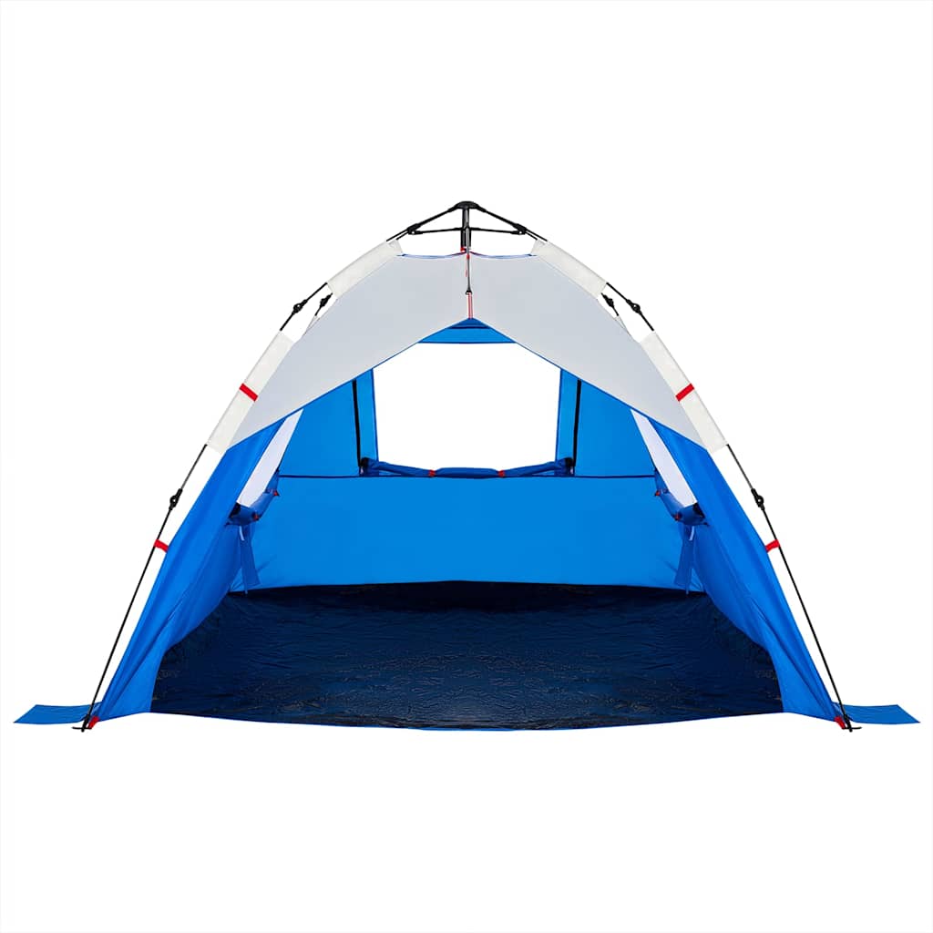 Tents Beach Tent 3-Person Quick Release Waterproof azure blue sea green grey LED