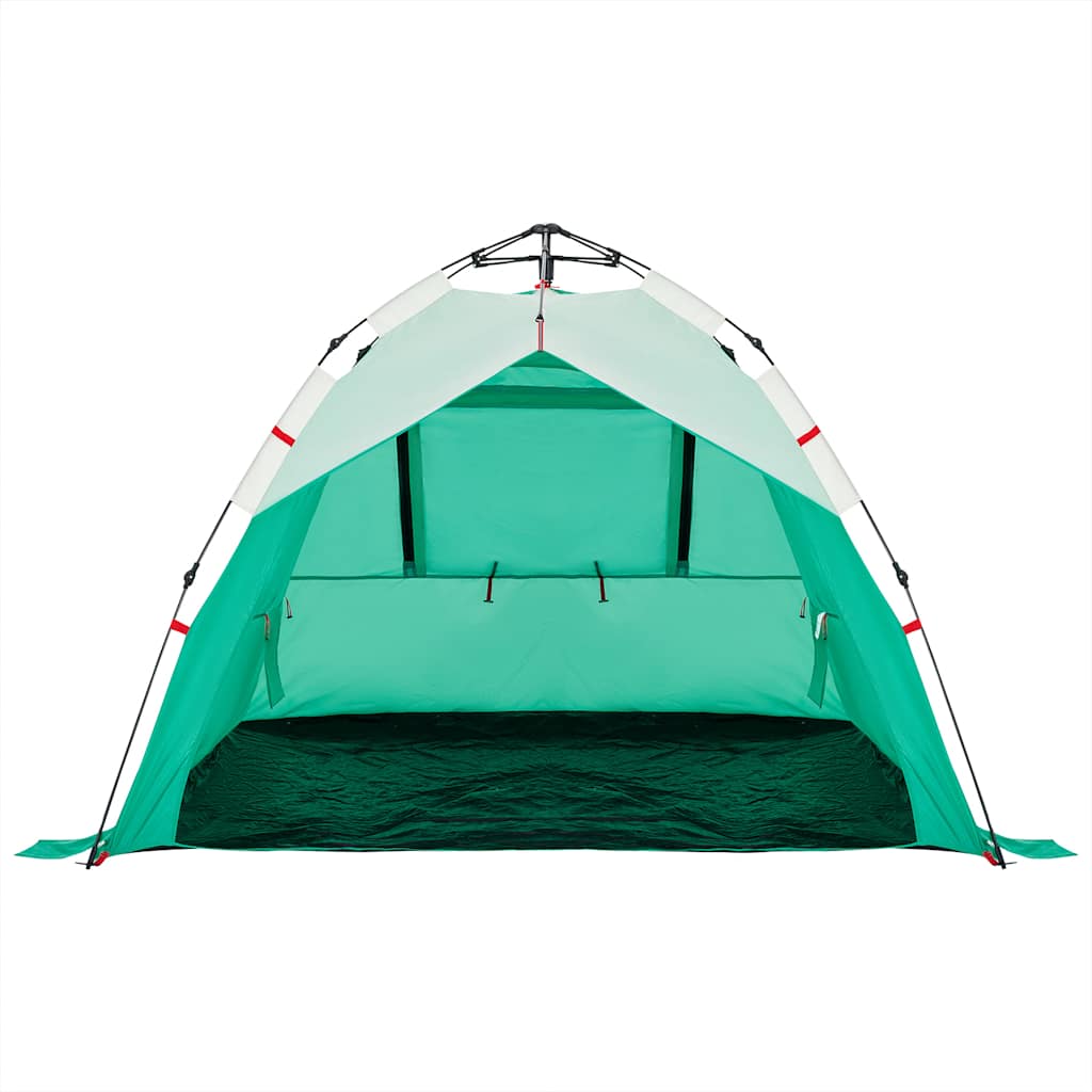 Tents Beach Tent 3-Person Quick Release Waterproof azure blue sea green grey LED