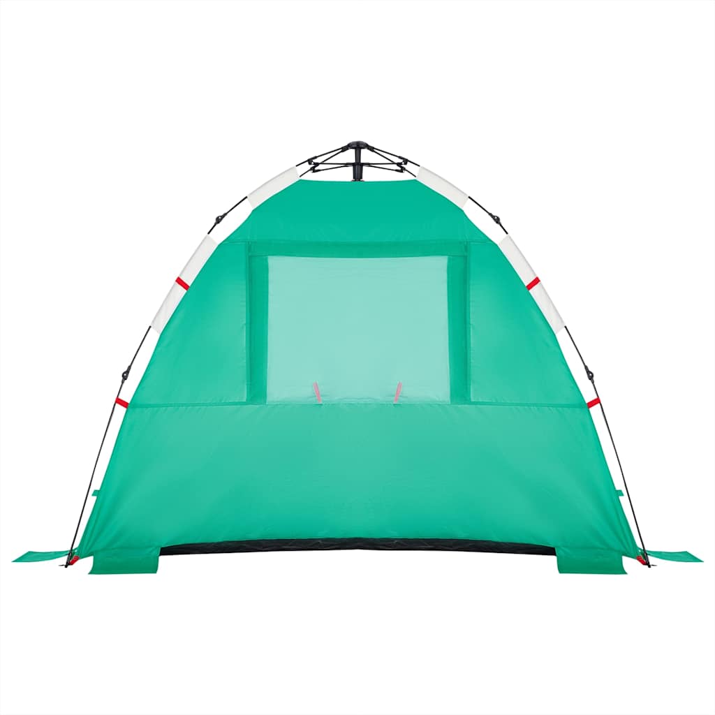 Tents Beach Tent 3-Person Quick Release Waterproof azure blue sea green grey LED