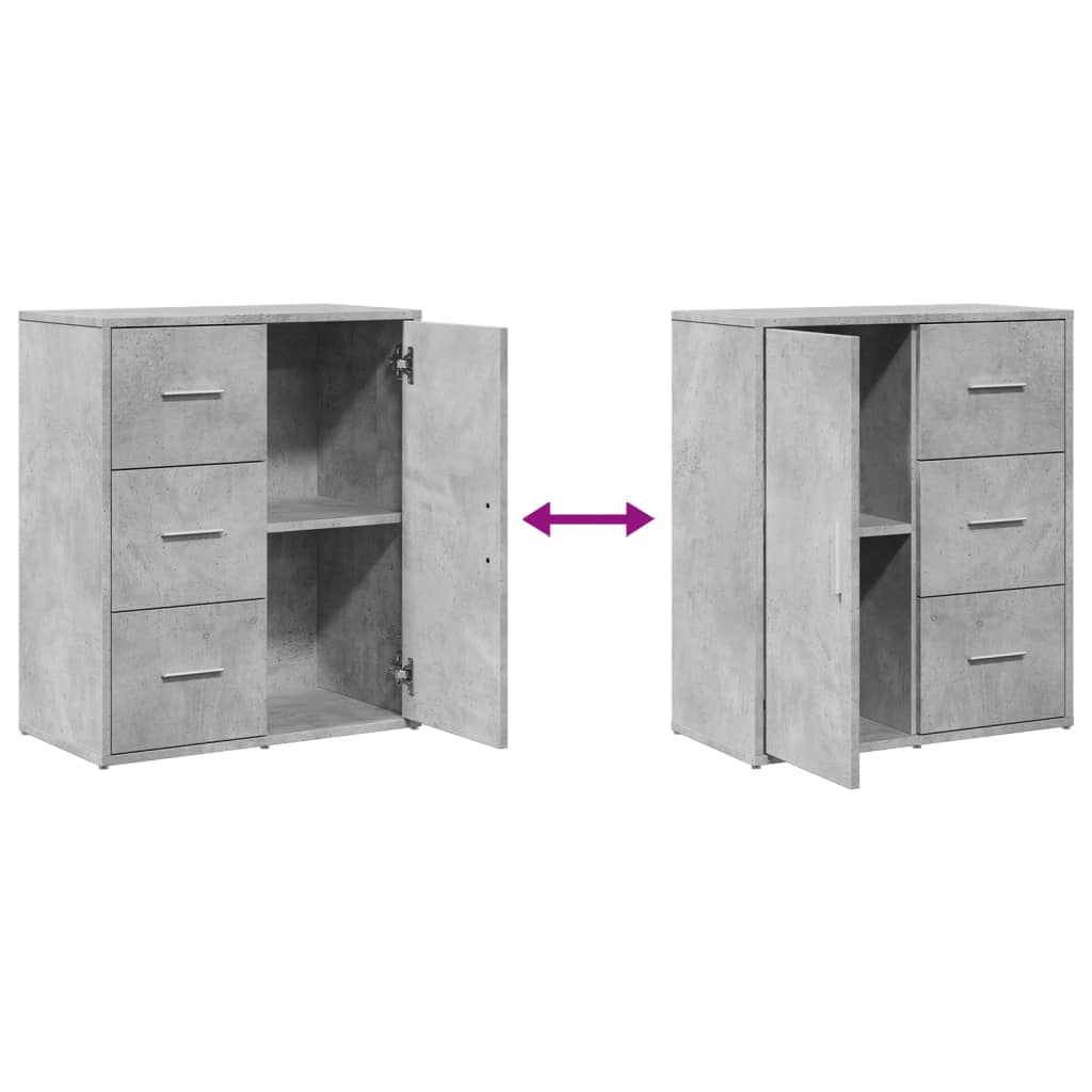 Sideboards 2 Pcs 60X31X70 Cm Engineered Wood