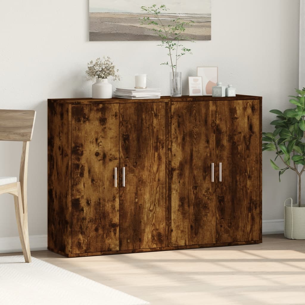 Sideboards 2 Pcs 60X31X84 Cm Engineered Wood