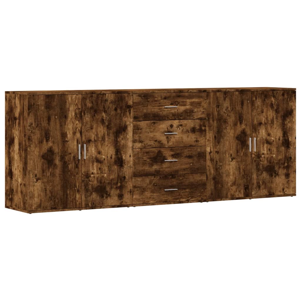 Sideboards 3 Pcs Engineered Wood