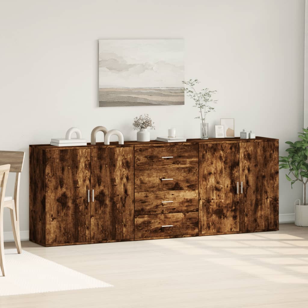 Sideboards 3 Pcs Engineered Wood