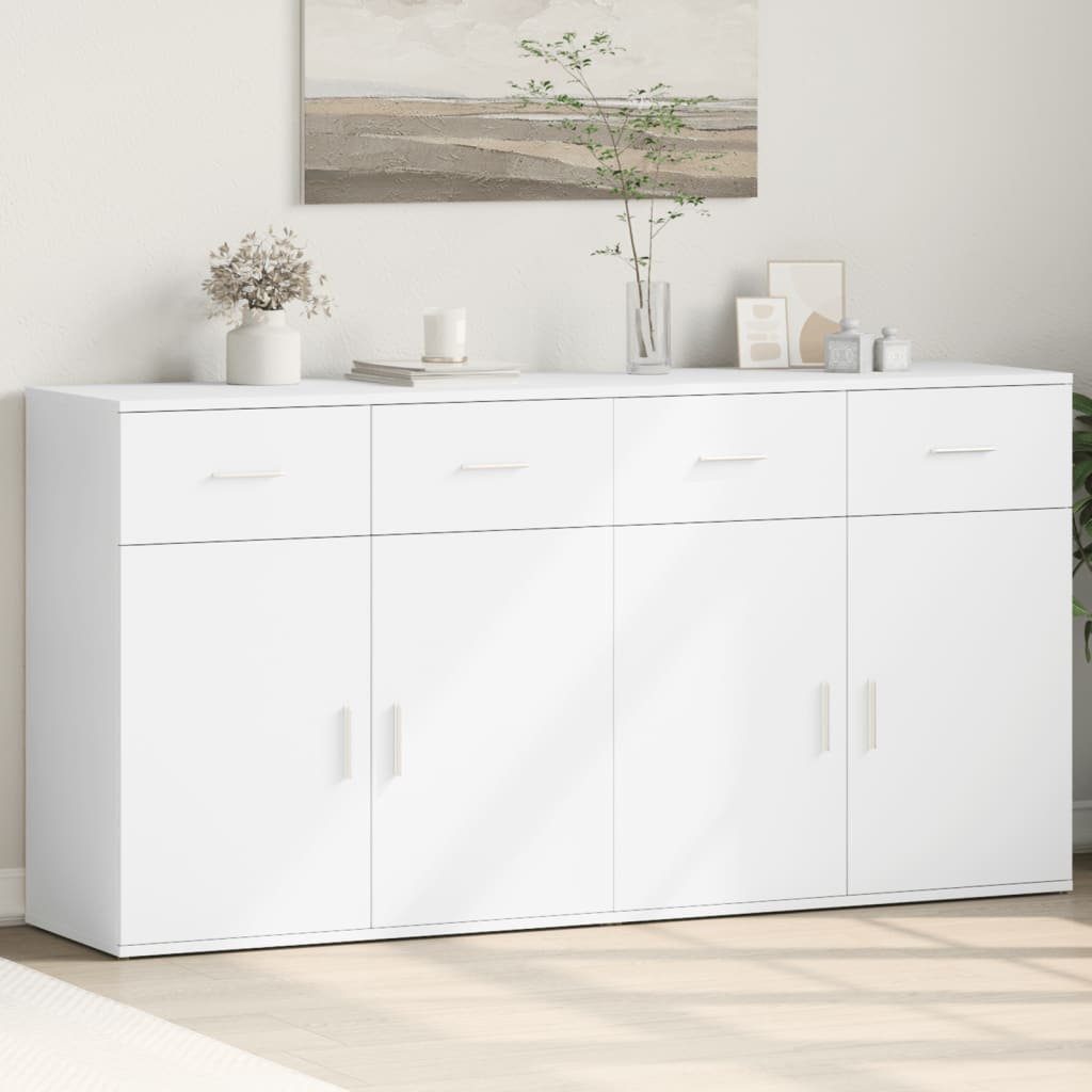 Sideboards 2 Pcs 79X38X80 Cm Engineered Wood