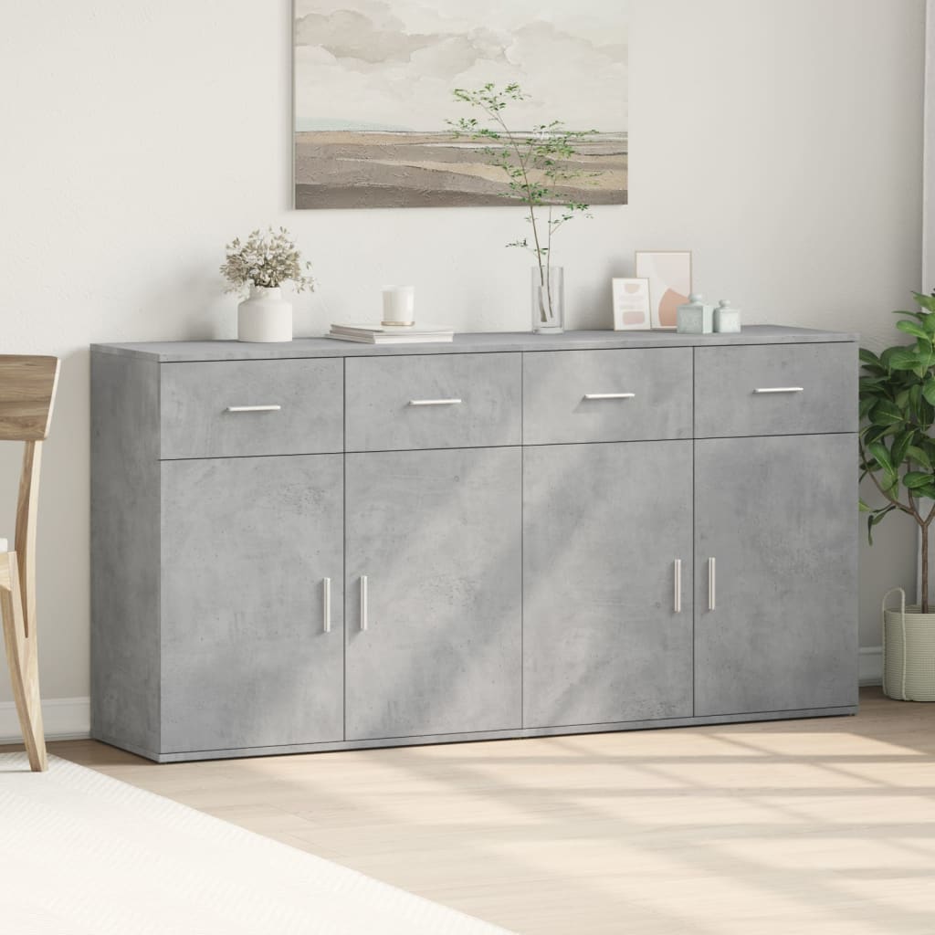 Sideboards 2 Pcs 79X38X80 Cm Engineered Wood
