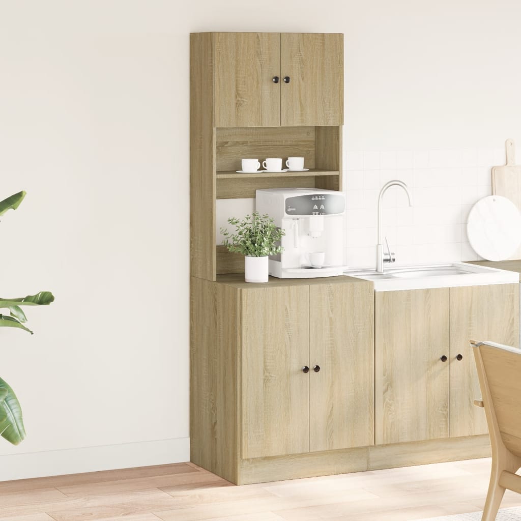 Kitchen Cabinets Sideboard Drawer 32 X 50 180 Cm Grey Sonoma Smoked Oak Black 32