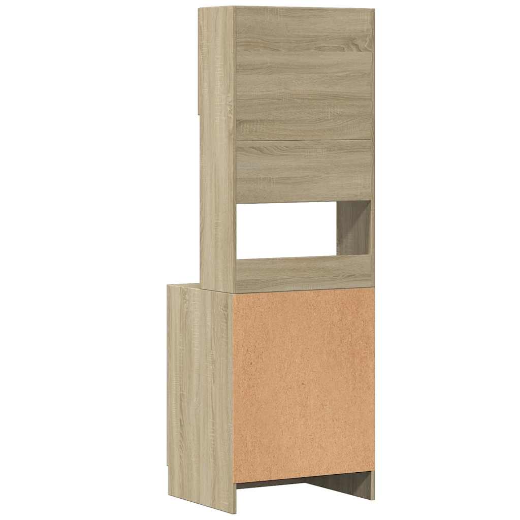 Kitchen Cabinets Sideboard Drawer 32 X 50 180 Cm Grey Sonoma Smoked Oak Black 32
