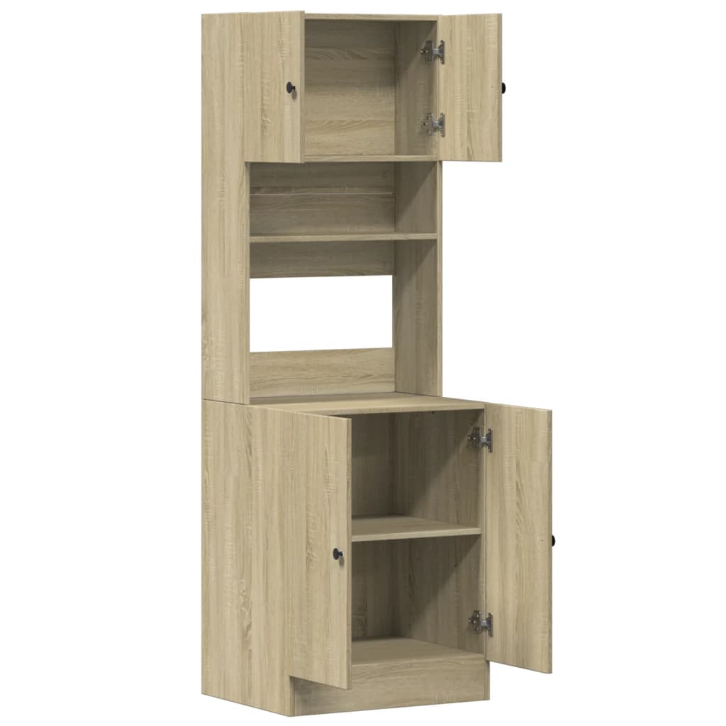 Kitchen Cabinets Sideboard Drawer 32 X 50 180 Cm Grey Sonoma Smoked Oak Black 32