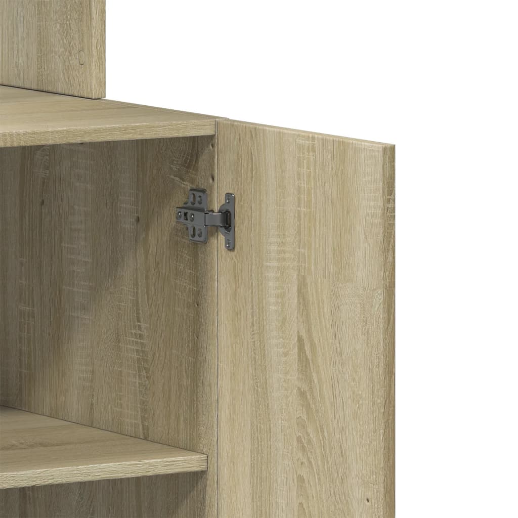 Kitchen Cabinets Sideboard Drawer 32 X 50 180 Cm Grey Sonoma Smoked Oak Black 32