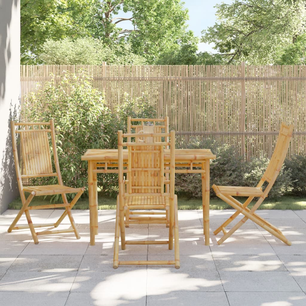 Folding Garden Chairs 8 Pcs 46X66X99 Cm Bamboo