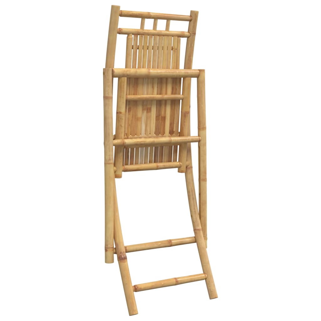 Folding Garden Chairs 8 Pcs 46X66X99 Cm Bamboo