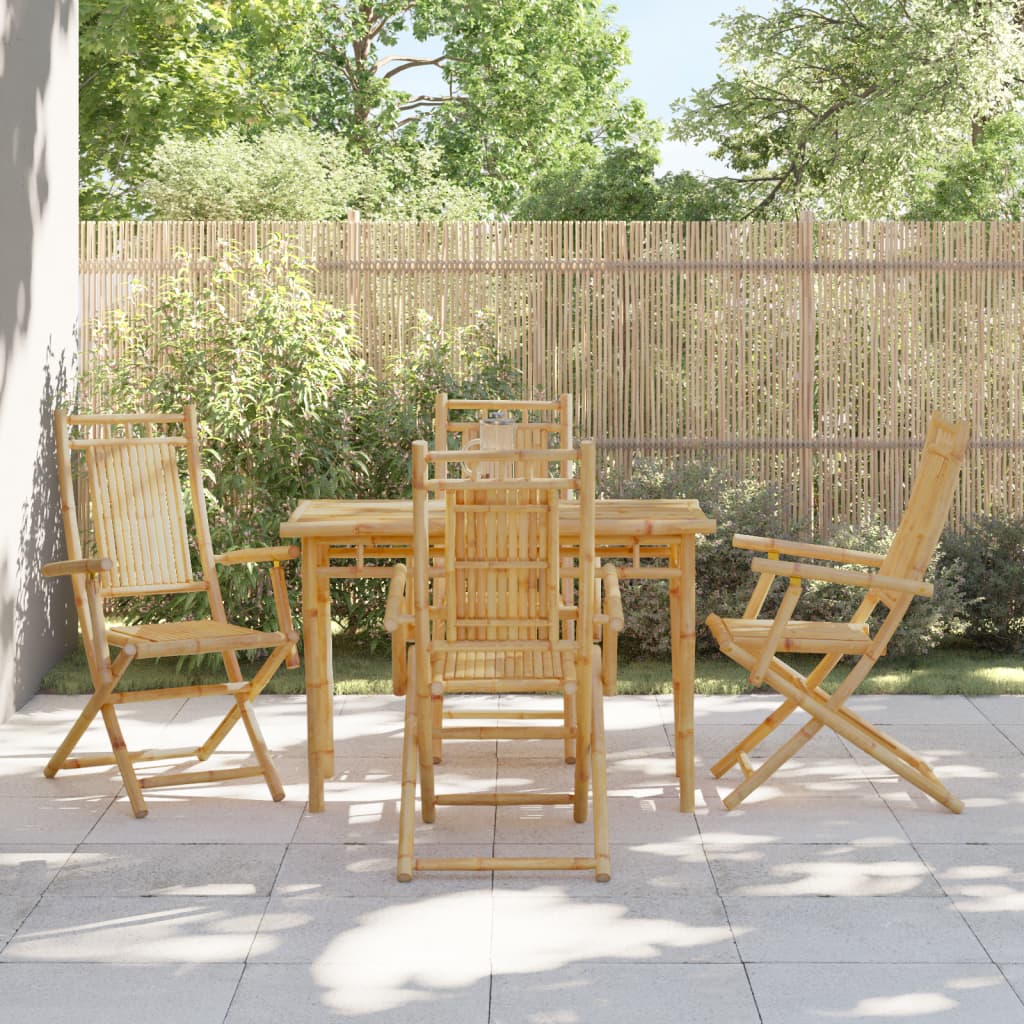 Folding Garden Chairs 8 Pcs 46X66X99 Cm Bamboo