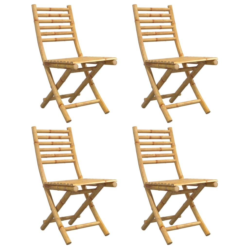 Folding Garden Chairs 8 Pcs 43X54X88 Cm Bamboo