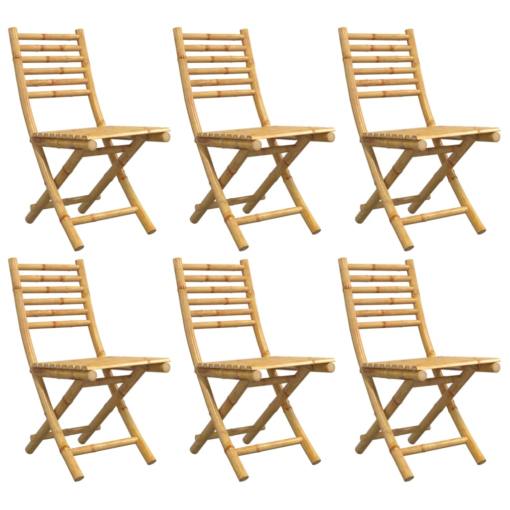 Folding Garden Chairs 8 Pcs 43X54X88 Cm Bamboo