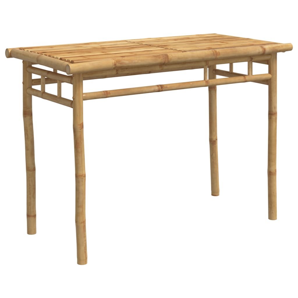 Outdoor Furniture Set 5 Piece Garden Dining Bamboo Bamboo with a natural finish