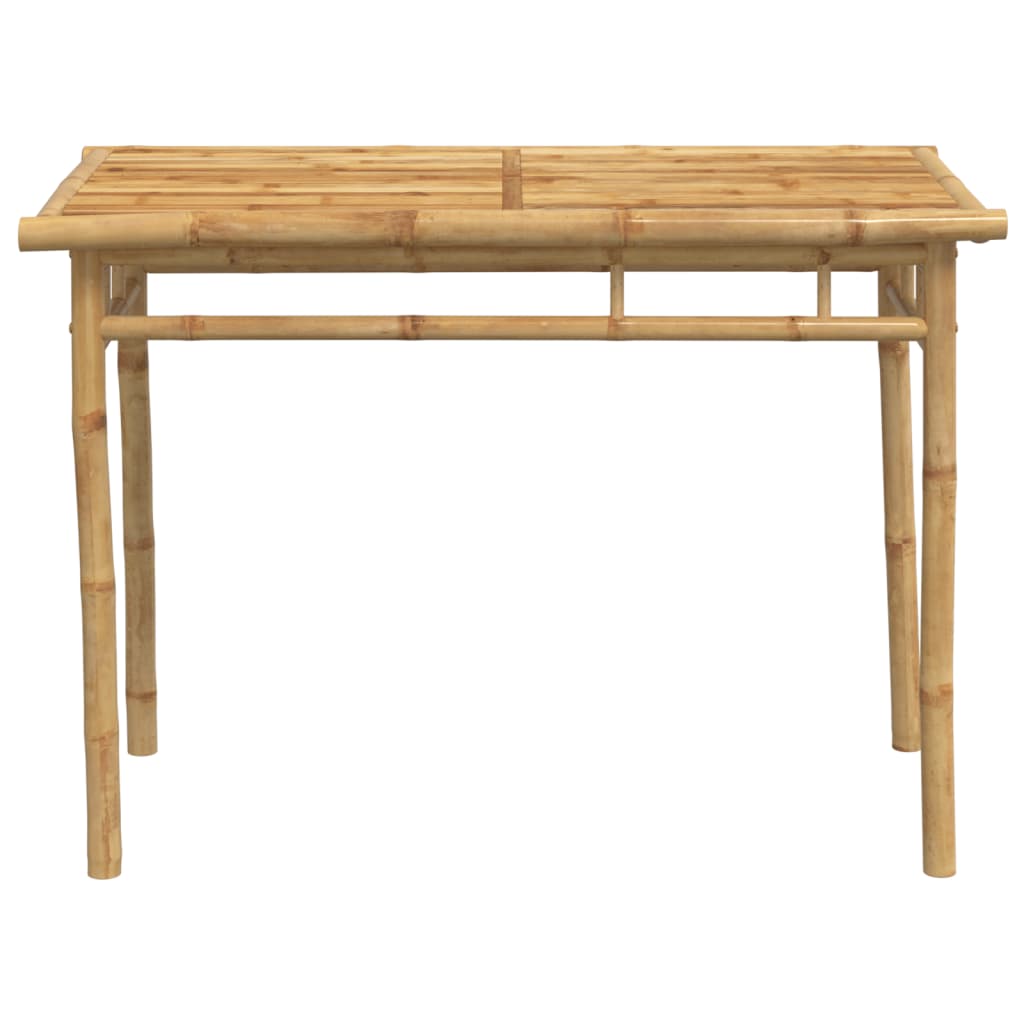 Outdoor Furniture Set 5 Piece Garden Dining Bamboo Bamboo with a natural finish