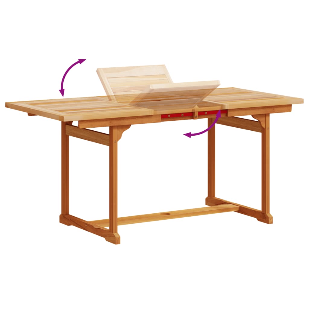 7 Piece Garden Dining Set Solid Wood Acacia And Textilene